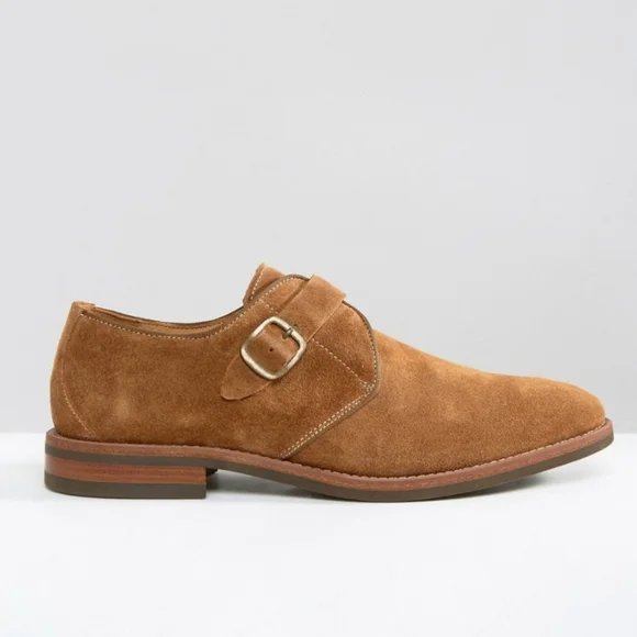 Aldo | Shoes | Aldo Suede Okanagan Buckle Tan Single Monk  display picture 2